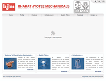 Tablet Screenshot of bharatjyoteemech.com